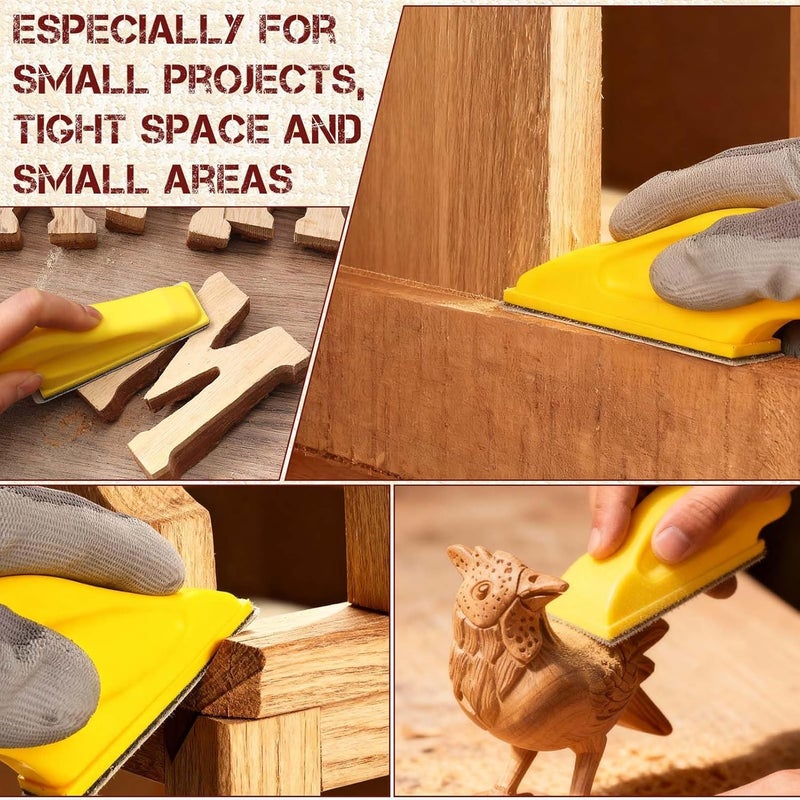 LEONTOOL 100Pcs 800 Grit Micro Detail Sander Paper Kit 3.5" x 1.2" Hook and Loop Sandpaper Strips Detail Sander Refills Finishing Sander Paper for Wood Crafts, Tight Spaces and DIY Polishing Projects - Image 5